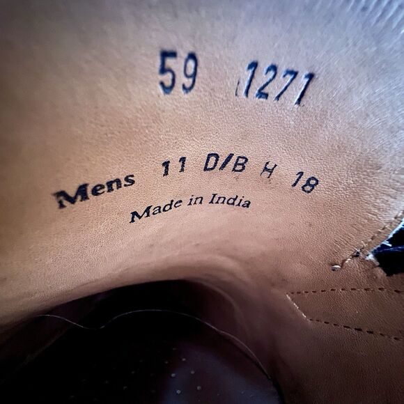 Johnston Murphy Black Leather Slip On Penny Loafer Men 11 Casual Classic Preppy - Picture 12 of 16